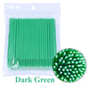 100-Pack Eyelash Microbrushes – Disposable Lash Extension Cotton Swabs for Precise Makeup Application & Cleaning