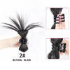 H&STAR Short Straight Clip-In Ponytail Hairpiece for Women – Invisible Top Hair Claw, Heat-Resistant Synthetic, 60g, 4 Colors