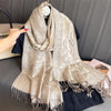 Cashmere-Feel Pashmina Shawl – Women's Warm Winter Scarf Wrap, 70 x 190 cm (27.6 x 74.8 in)