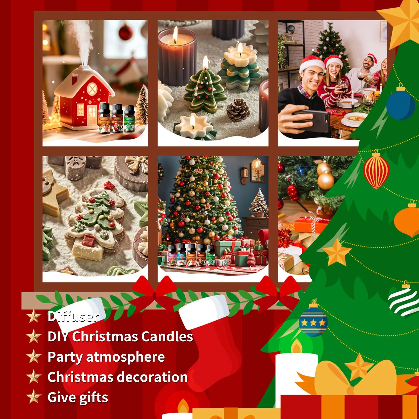 Gingerbread Man 10ml Essential Oil Holiday Diffuser & Perfume Oil Christmas Gift