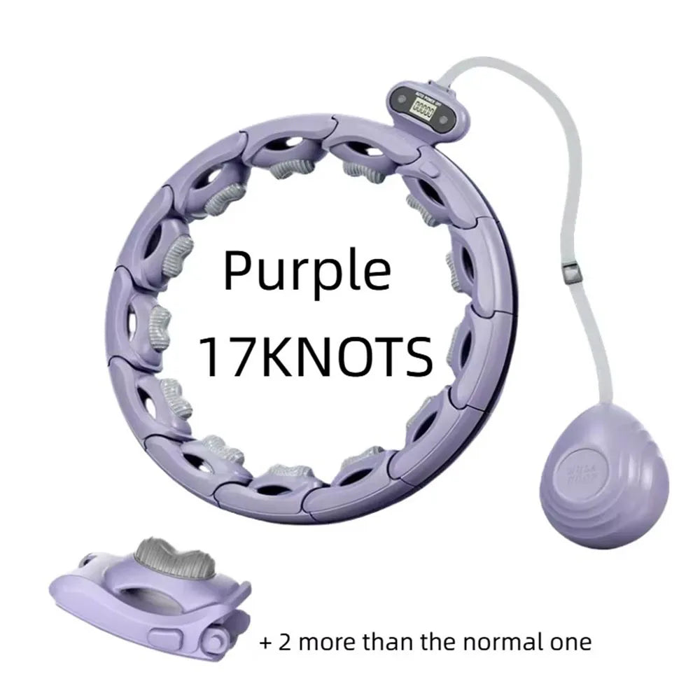 Smart Detachable Hula Hoop with Digital Counter — Waist Shaping Exercise Hoop for Slimming & Ab Toning