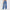 Retro High-Waist Baggy Straight Flare Jeans for Women – Vintage Blue Full-Length