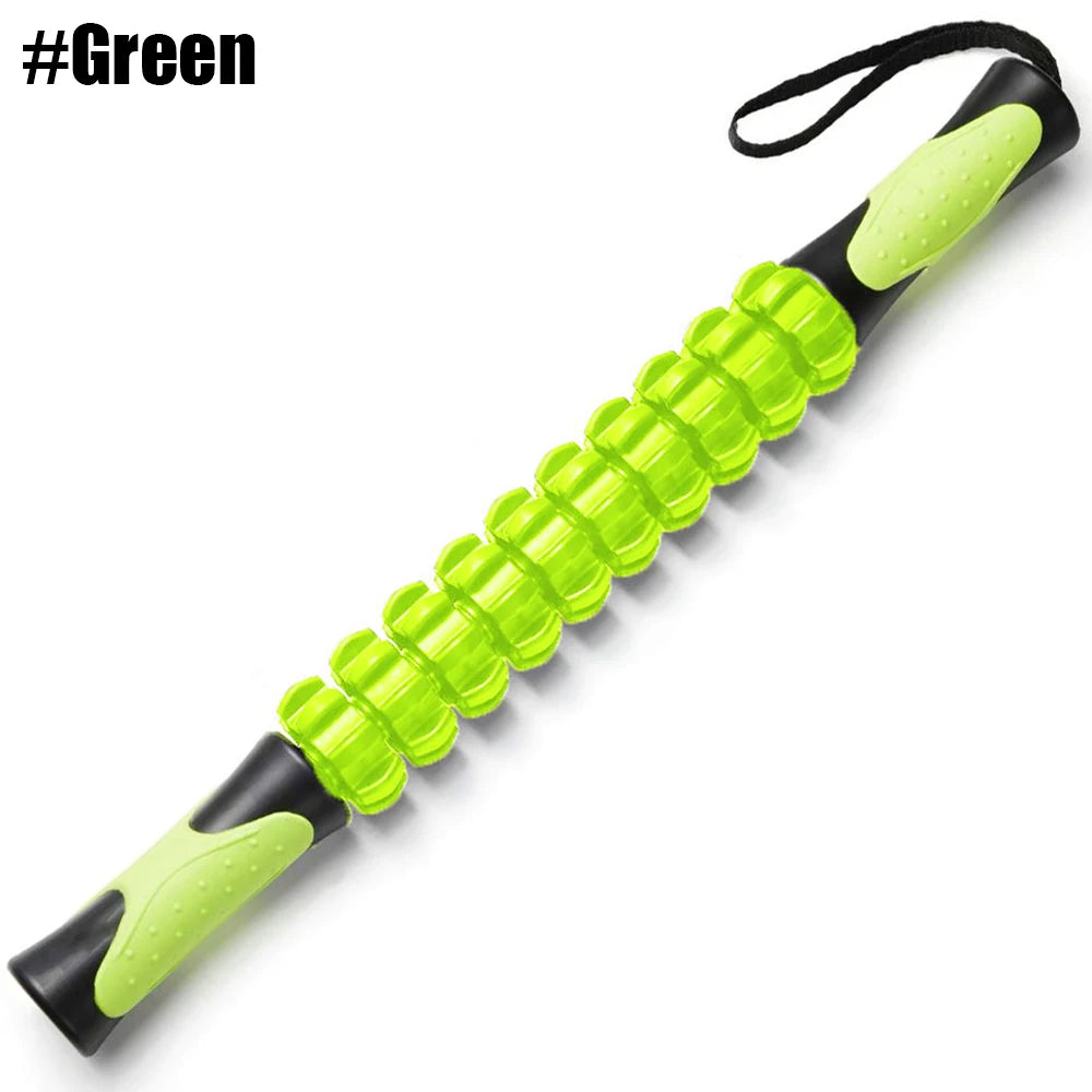 Muscle Roller Massage Stick 44 cm (17.3 in) - Deep Tissue Body Massager for Soreness, Cramp Relief & Recovery