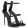 Luxury Women's Summer Stiletto Sandals Zipper Strap Thin High Heels (8 cm / 3.15 in+)