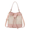 Straw Drawstring Bucket Crossbody Bag – Large Capacity Beach Messenger Shoulder Bag