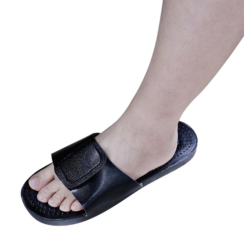 TENS EMS Foot Massage Slippers - Foot Reflexology Electrode Therapy for Acupuncture & Relaxation