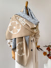 Women's Faux Cashmere Oversized Shawl - Jacquard Scarf & Blanket Wrap, Geometric Pattern, Warm Neck Protection, 175+ cm (69+ in)