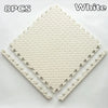 EVA Interlocking Floor Tile 30×30×1 cm (11.8×11.8×0.4 in) Leaf Texture Non-Slip Shock-Absorbing Gym, Yoga & Baby Play Mat