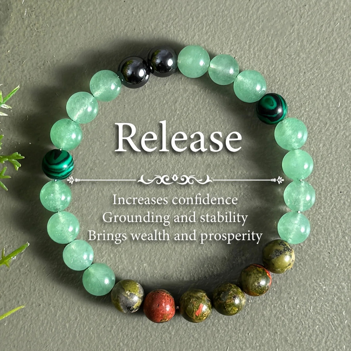 Natural Stone Beaded Bracelet - Unisex Healing, Anxiety Relief, Protection & Self-Love Jewelry