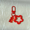 Cute Anime Animal Acrylic & Zinc Alloy Keychain with D-Shaped Buckle – Playful Bag Charm for Women