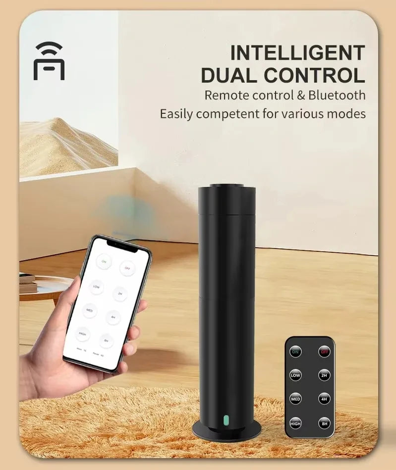 Bluetooth Smart Waterless Scent Diffuser for Home & Hotel Rooms - App-Controlled Fragrance Machine