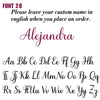 Personalized Cursive Name Necklace for Women – Stainless Steel Letter Pendant Choker, Box Chain (Silver | Gold | Rose Gold)