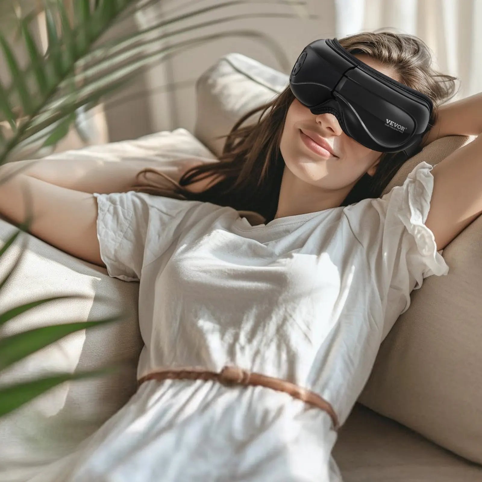 Eye Massager with Heat & Remote Control — 5 Modes, Bluetooth Music Eye Care Device