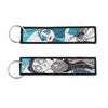 Anime Embroidered Keychain Double-Sided Key Fob 3 x 13 cm (1.2 x 5.1 in) for Backpacks Cars Motorcycles Gift