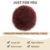 Kinky Curly Remy Human Hair Ponytail Afro Puff Drawstring Clip-In High Bun Updo Extension for Black Women