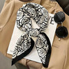 Luxury Silk-Feel 70cm (27.6in) Square Satin Scarf for Women — Neck Tie, Hair Bandana & Headkerchief