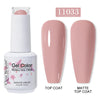 Red Semi-Permanent UV Gel Nail Polish 15ml (0.5 fl oz) Top & Base Hybrid