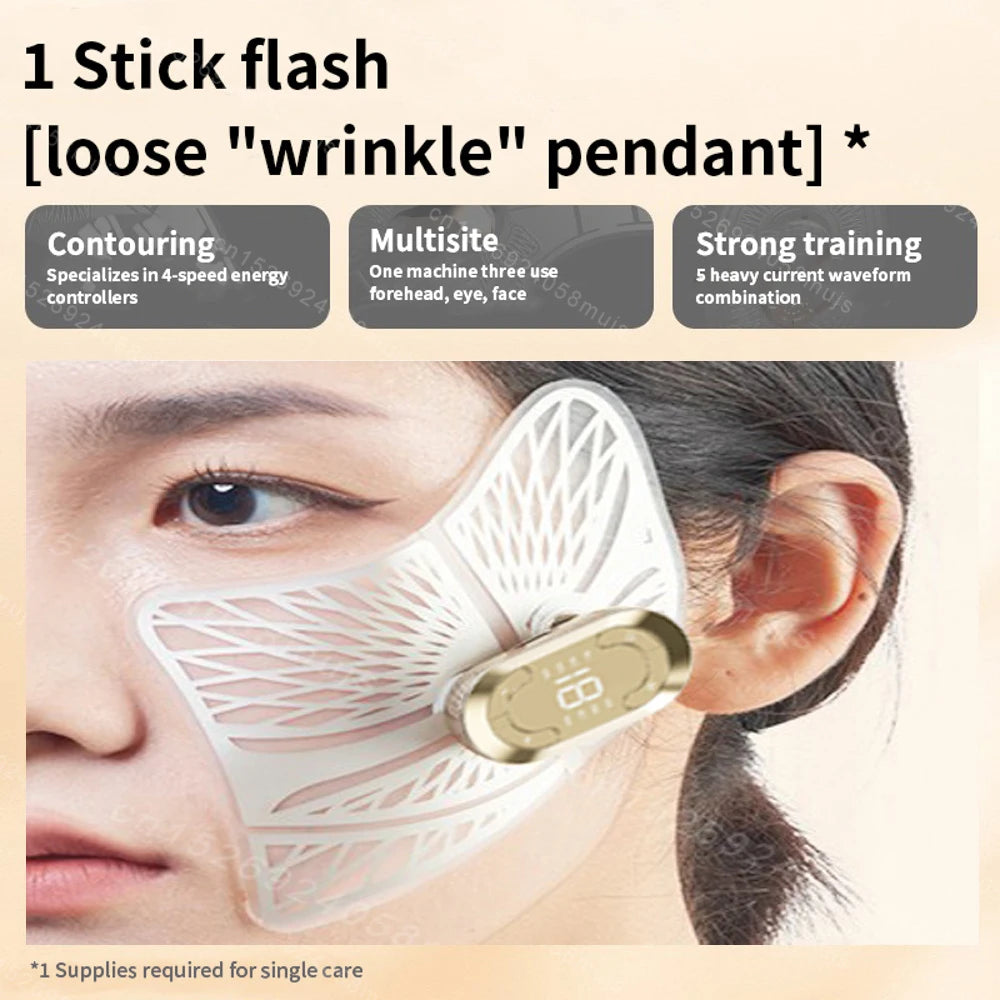 MERALL EMS Microcurrent Eye Massager - Pulse Eye Care Device for Dark Circles, Puffiness & Wrinkles