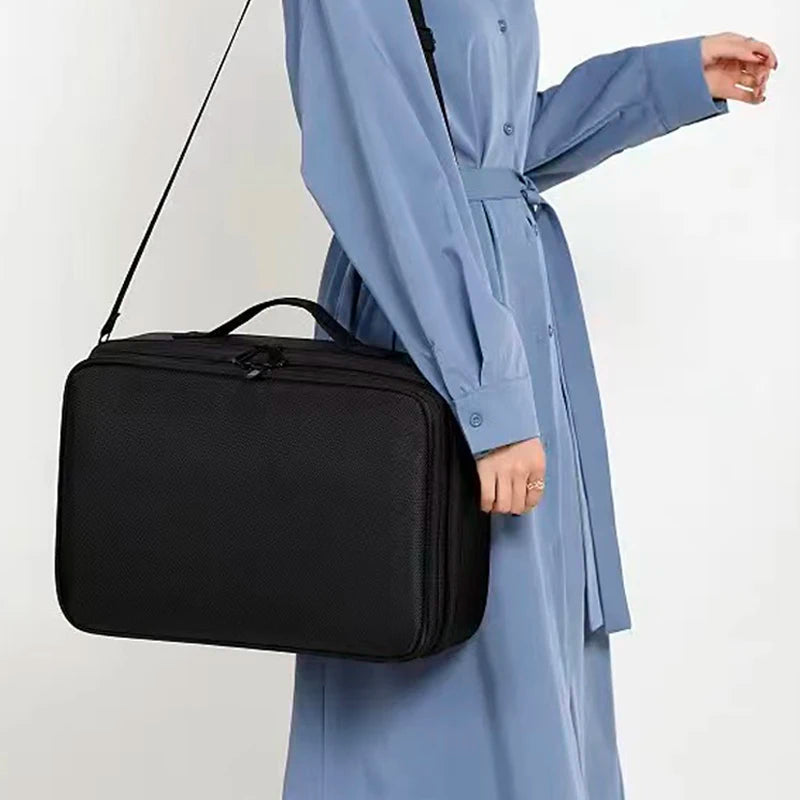 Oxford Fabric Makeup Bag for Women Professional Large-Capacity Travel Cosmetic Case