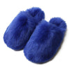 Women's Faux Fur Slippers, Plush Fuzzy Slides, Cozy Flat House & Outdoor Shoes