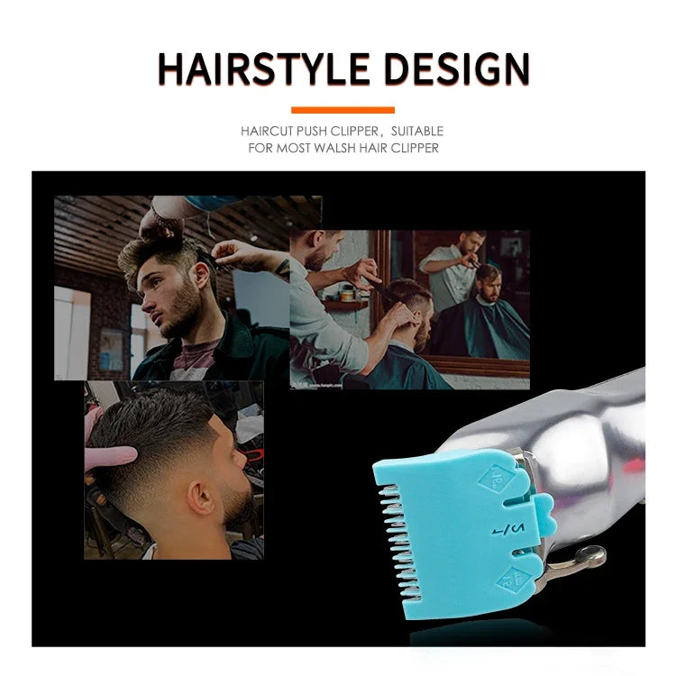 10-Pack Black Hair Clipper Guide Combs – Universal Trimmer Attachments for Barber & Home Salon