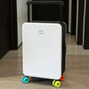 ABS+PC Hardside Spinner Suitcase – 20-inch (36 x 21 x 56 cm) & 24-inch (44 x 26 x 68 cm) Rolling Luggage with Lock, Unisex Carry-On Trolley