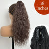 34-Inch (86 cm) Clip-In Synthetic Ponytail Hair Extension — Blonde Wrap-Around Long Straight Hairpiece