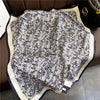 70 x 70 cm (27.6 x 27.6 in) Floral Satin-Look Polyester Square Scarf - Women's Headscarf, Hijab, Hair Band & Wrist Wrap