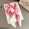 Satin-Look Square Scarf 27.6 x 27.6 in (70 x 70 cm) Cat Print Headscarf, Neck Wrap & Bandana for Women