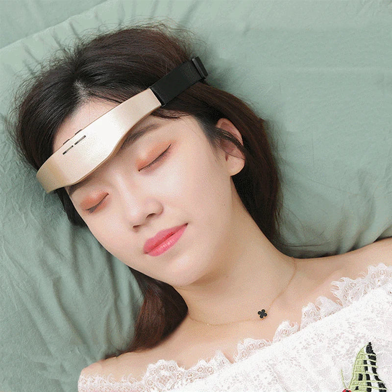 EMS USB Rechargeable Head Massager TENS Headache Migraine Relief Sleep Therapy