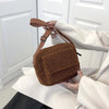 Plush Faux Fur Crossbody Shoulder Bag for Women, Small Fluffy Lambswool Winter Handbag