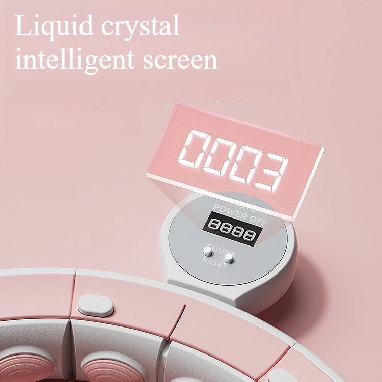 Smart Magnetic Hula Hoop for Women – Adjustable Waist Fitness Hoop for Weight Loss, Fat Burning & Cardio Workout