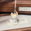 Fluffy 3D Animal Resin Keychain – Alpaca, Elk, Capybara & Goose Cute Bag Charm