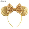 Disney Sequined Mouse Ear Headband with Rainbow Bow, Festival Party Hairband for Women & Girls