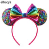 Disney Minnie Sequin Ear Headband with Polka Dot Bow, Girls & Women Party Hairband, Kids DIY Hair Accessory