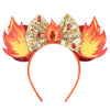 Sequin Snowflake Mouse Ear Headband with 5\" (12.7 cm) Bow – Kids & Adults Festival Party Cosplay Hairband
