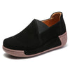 Women's Suede Tassel Loafers - Slip-On Platform Moccasins for Spring & Autumn