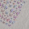 Gold Snowflake & Snowman 3D Self-Adhesive Christmas Nail Stickers with Rhinestones, 10.3 x 8 cm (4.06 x 3.15 in) Sheet