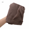Women's Large Solid Polyester Hijab Scarf 80 x 190 cm (31.5 x 74.8 in) Long Muslim Headscarf Wrap Shawl Turban