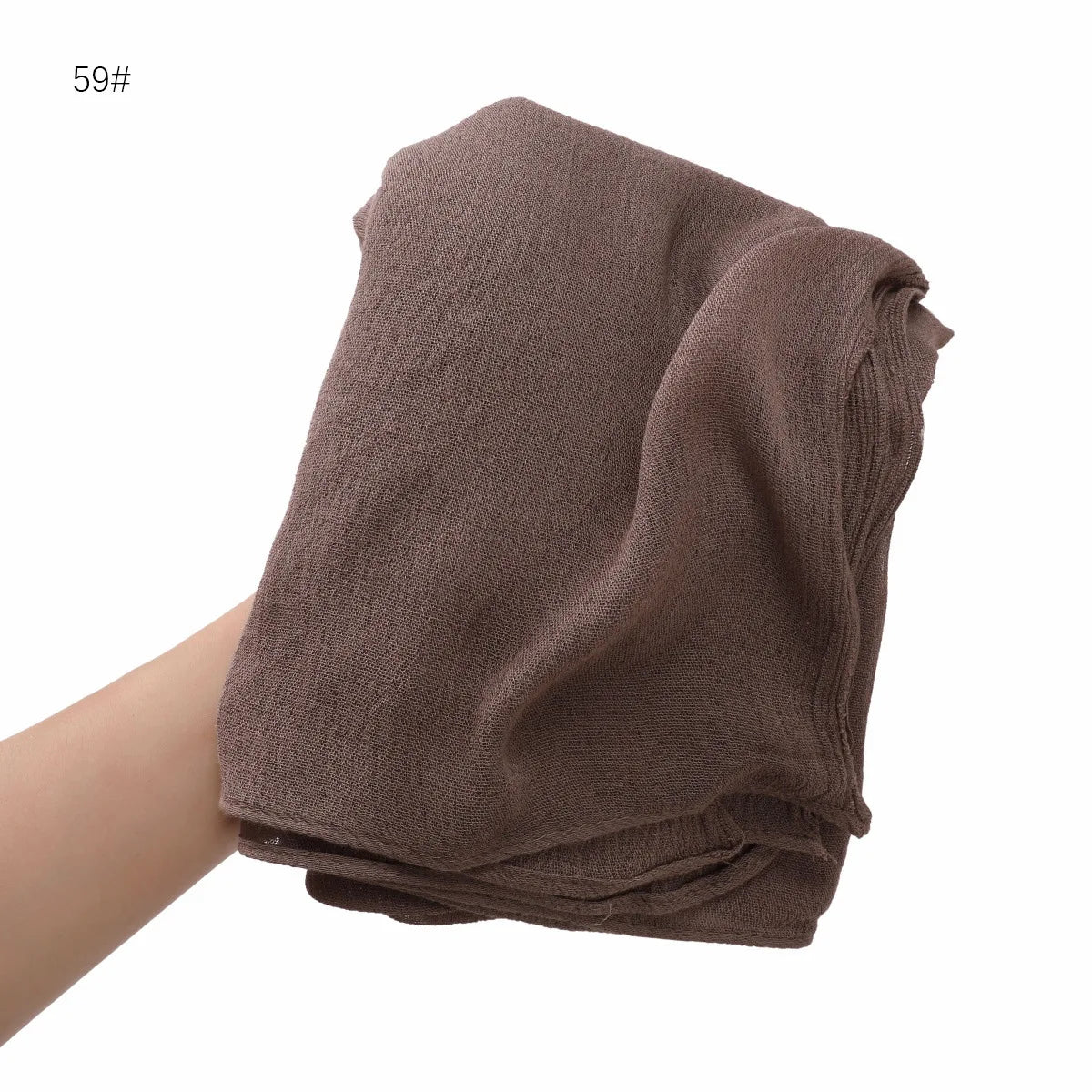 Women's Large Solid Polyester Hijab Scarf 80 x 190 cm (31.5 x 74.8 in) Long Muslim Headscarf Wrap Shawl Turban