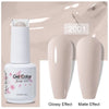 Top & Base 15ml (0.5 fl oz) Gel Nail Polish – Semi-Permanent UV/LED Soak-Off Base Coat and Top Coat, Long-Lasting Manicure
