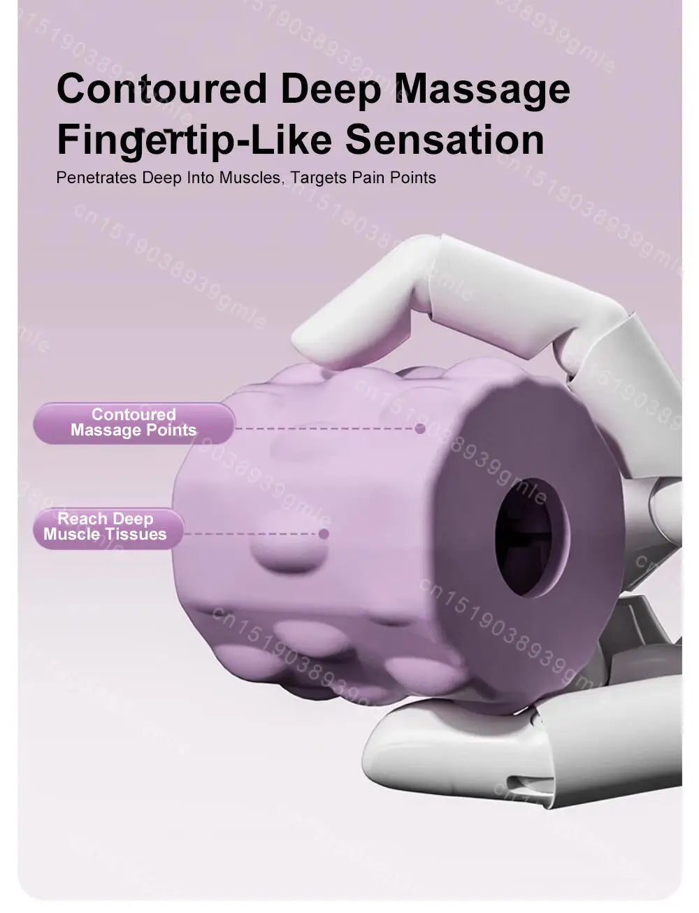 Portable Slimming Roller Massager Deep Tissue Lymphatic Muscle Roller for Legs Back Body