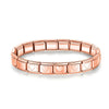 9mm (0.35 in) Italian Elastic Star Heart Butterfly Charm Bracelet - Stainless Steel Bangle for Women
