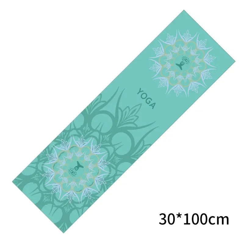 30 x 100 cm (11.8 x 39.3 in) Cooling Yoga Towel – Double-Layer Non-Slip Quick-Dry Pilates Mat Protector