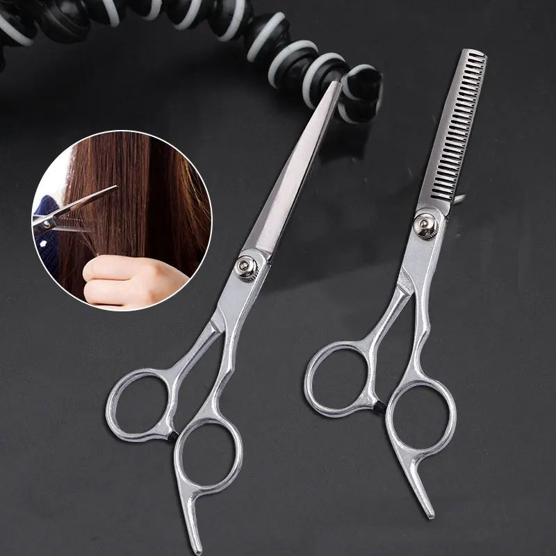 Professional 6-Inch (17 cm) Hairdressing Scissors Set - Barber Thinning and Cutting Salon Shears