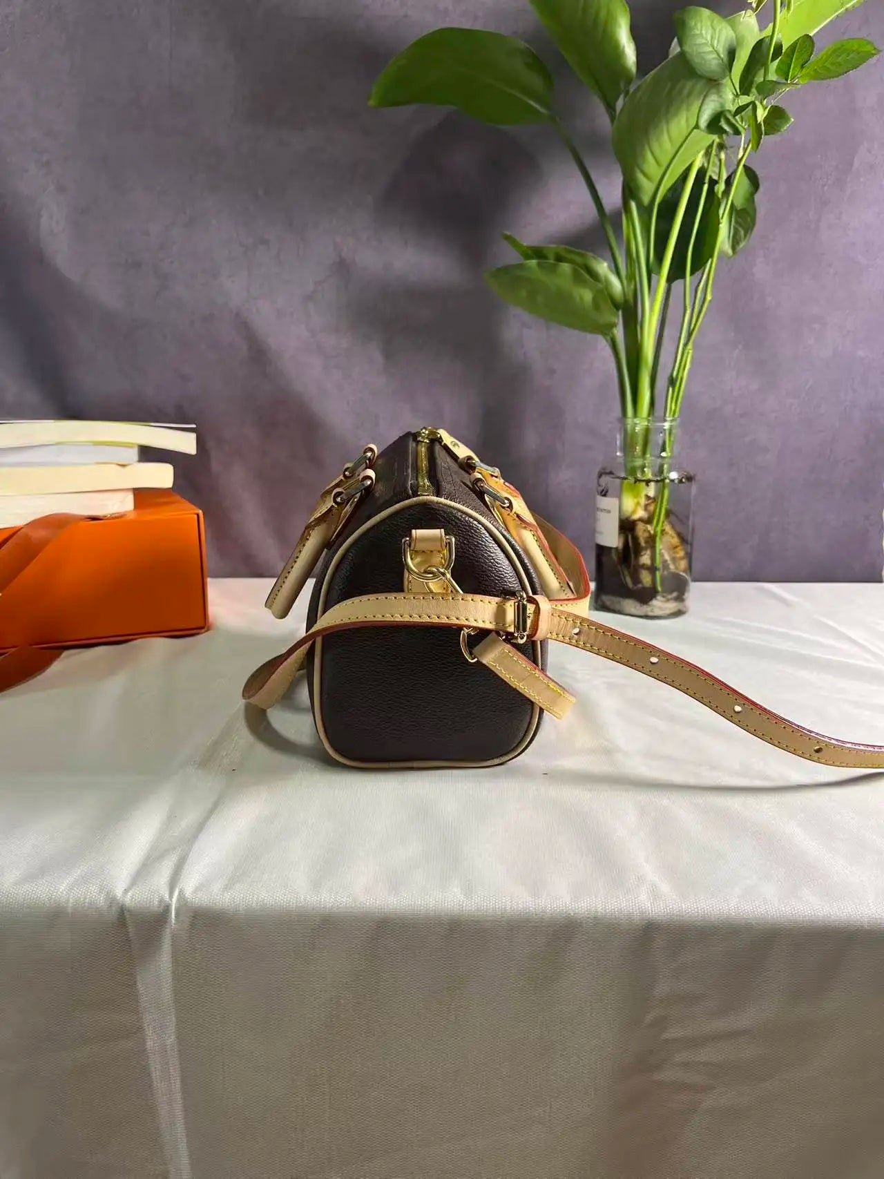 Black PU Leather Bucket Shoulder Bag for Women - Classic Designer-Style Handbag with Nylon Lining