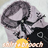 Kawaii Jirai Kei Lolita Y2K Japanese Style Peter Pan Collar Blouse Long Sleeve Sweet Bow Casual Aesthetic Top