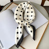Satin-Look Square Scarf 27.6 x 27.6 in (70 x 70 cm) Cat Print Headscarf, Neck Wrap & Bandana for Women