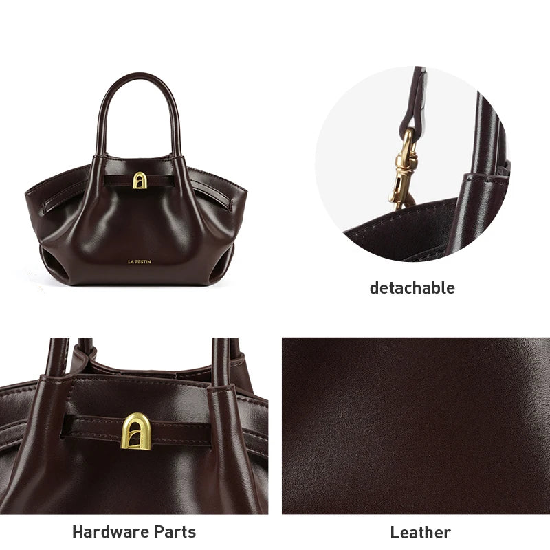 La Festin Split Leather Tote – Women's Shoulder, Crossbody & Bucket Handbag