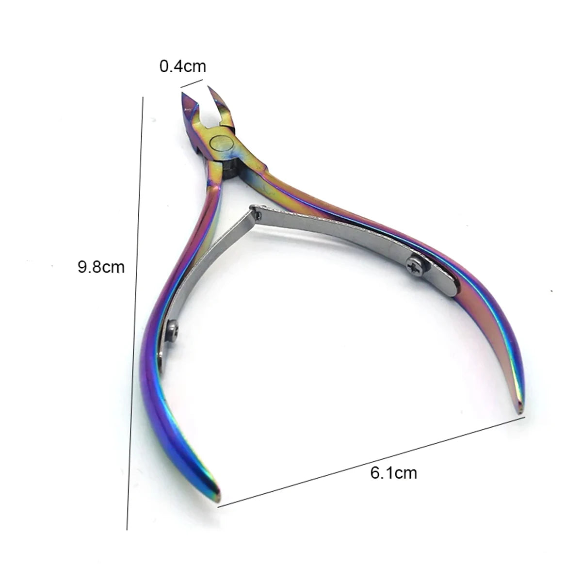 4-Piece Professional Stainless Steel Manicure Kit - Nail Clippers, Scissors, Nippers & Cuticle Pusher